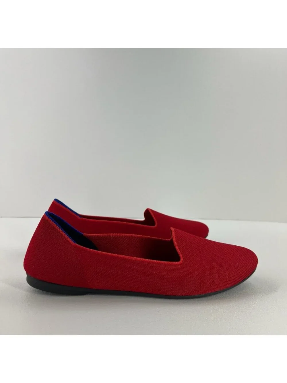 Rothy's The Loafer Flats Size US 9.5 Knit Slip On Washable Comfort Bombshell Red